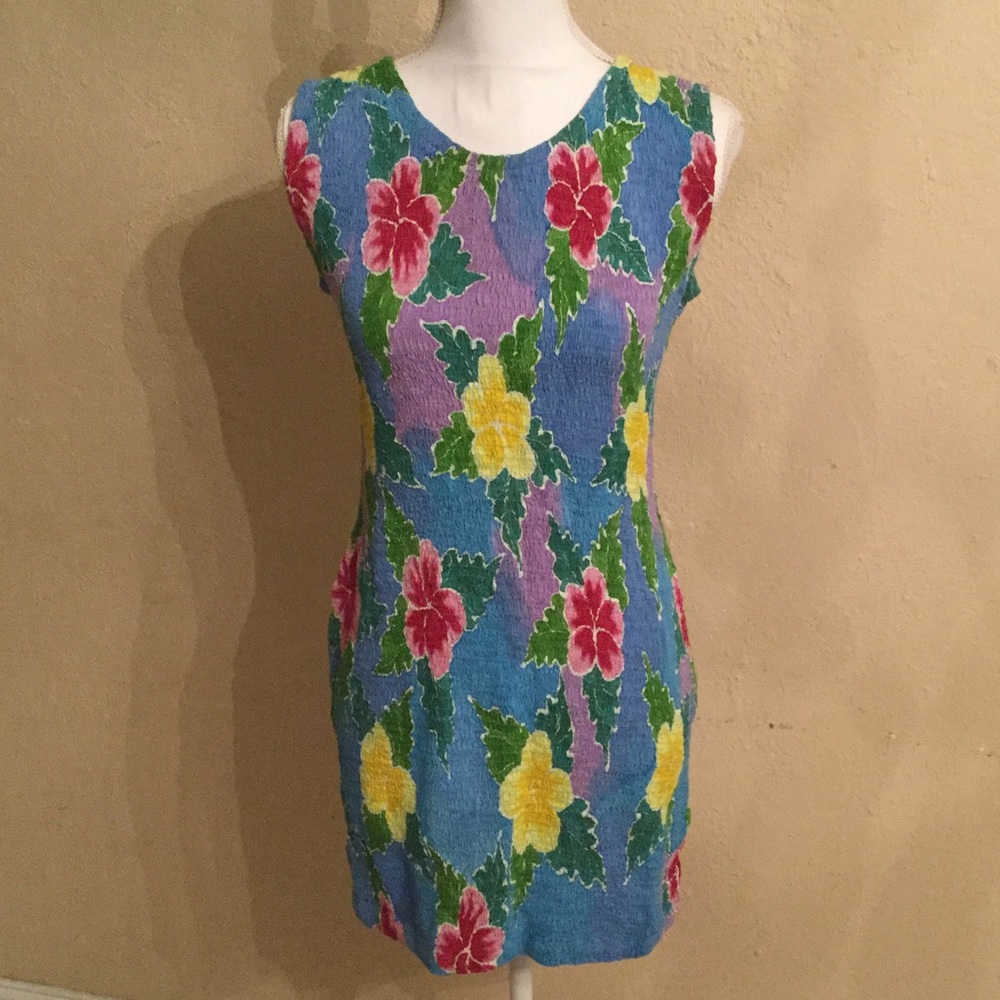 Vintage Stretchy Swimsuit Coverup Dress